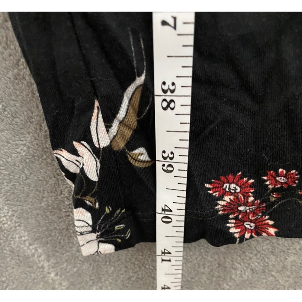 Lascana Womens Floral Wide Leg Jumpsuit Black Sleeveless Pockets Size 12 - Picture 13 of 16
